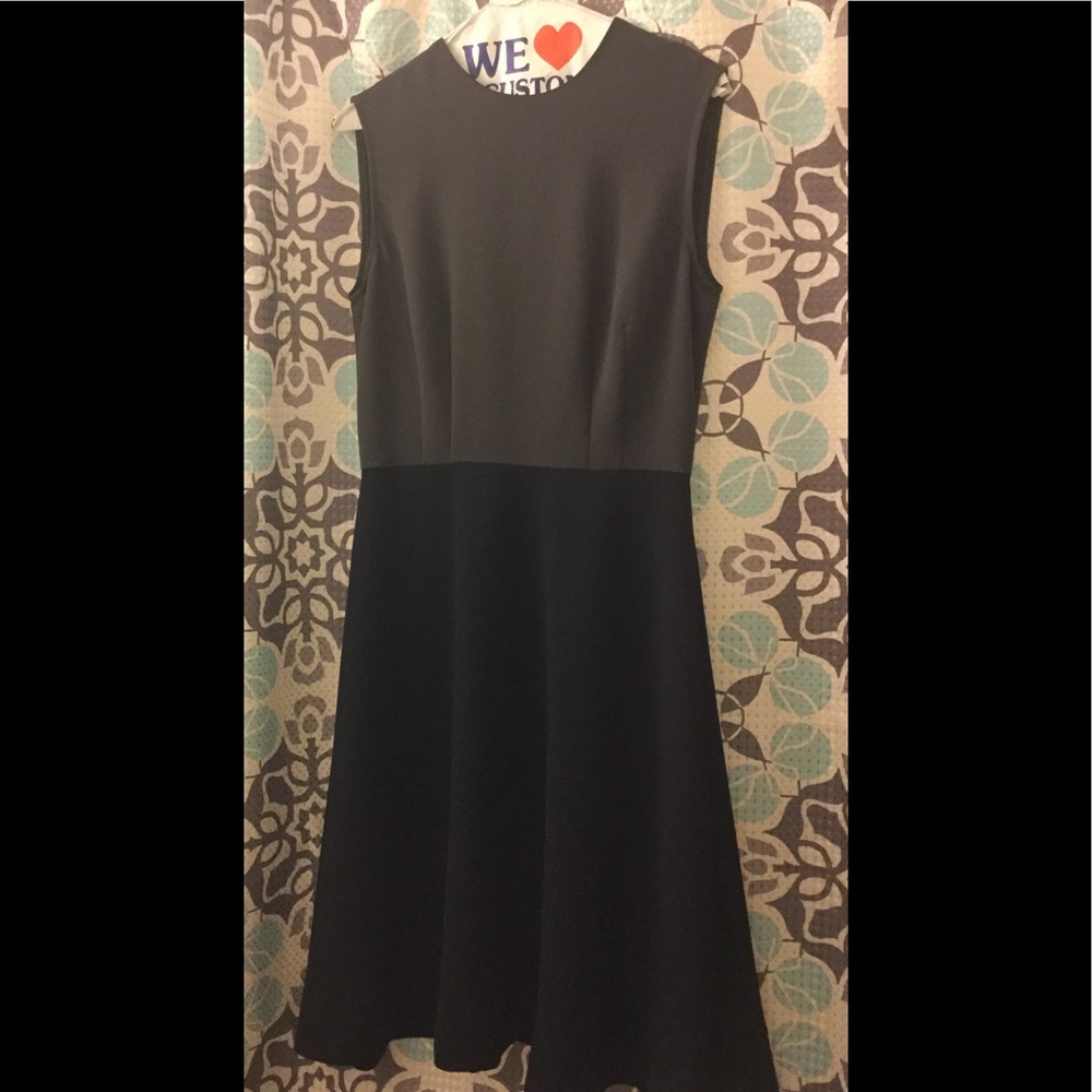 Navy and Grey A-line Dress Sz 6 NWOT Never Worn